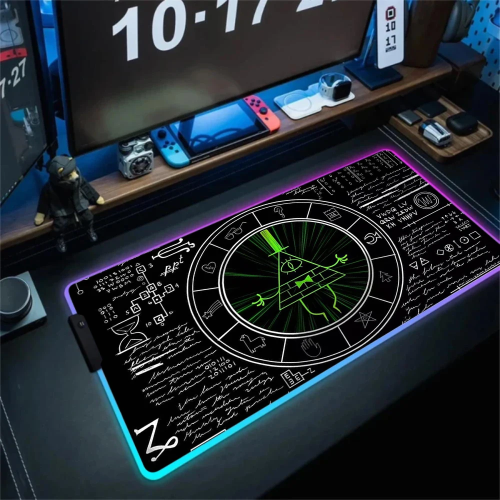 Bill Cipher Illuminati Mystic RGB Mouse Pad