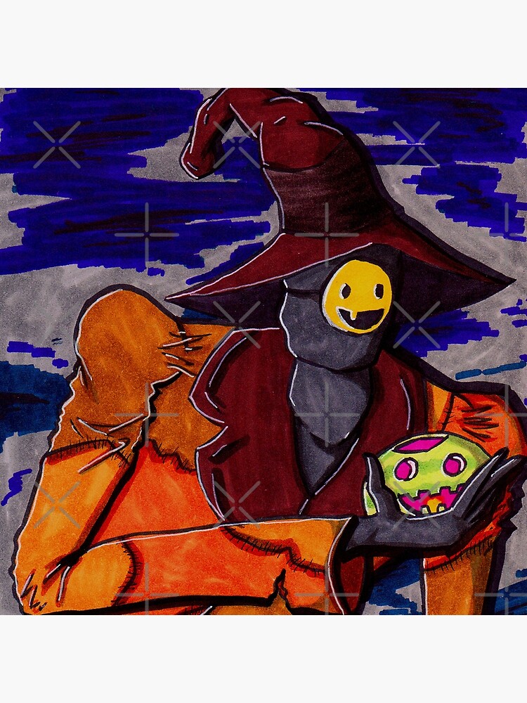 Summerween Trickster Throw Pillow - Image 2