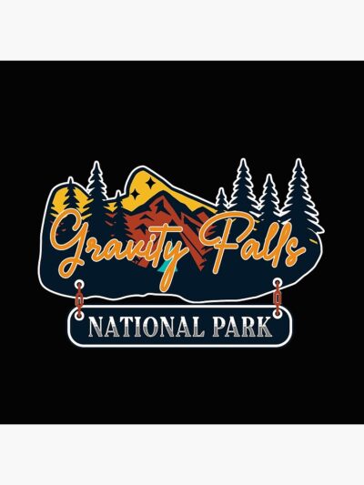 Alternative view of Gravity Falls National Park Throw Pillow