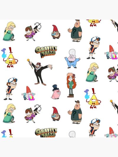 Alternative view of Gravity Falls Characters Throw Pillow