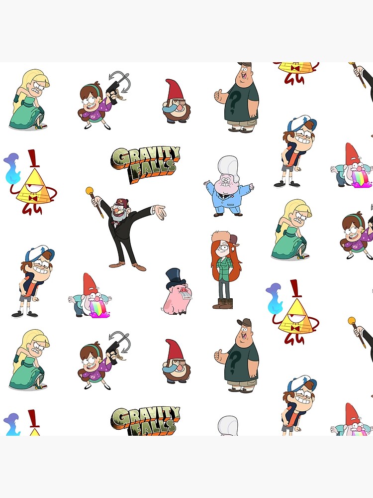 Gravity Falls Characters Throw Pillow - Image 2