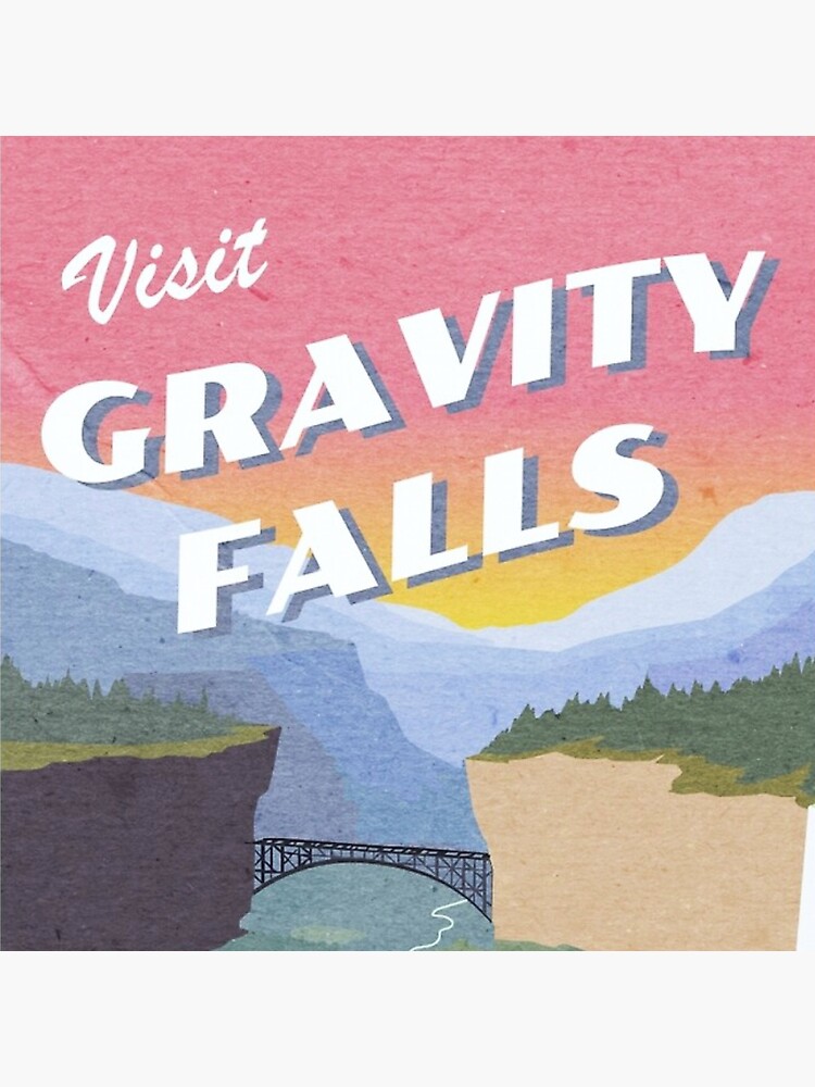 Visit Gravity Falls Postcard Shower Curtain - Image 2