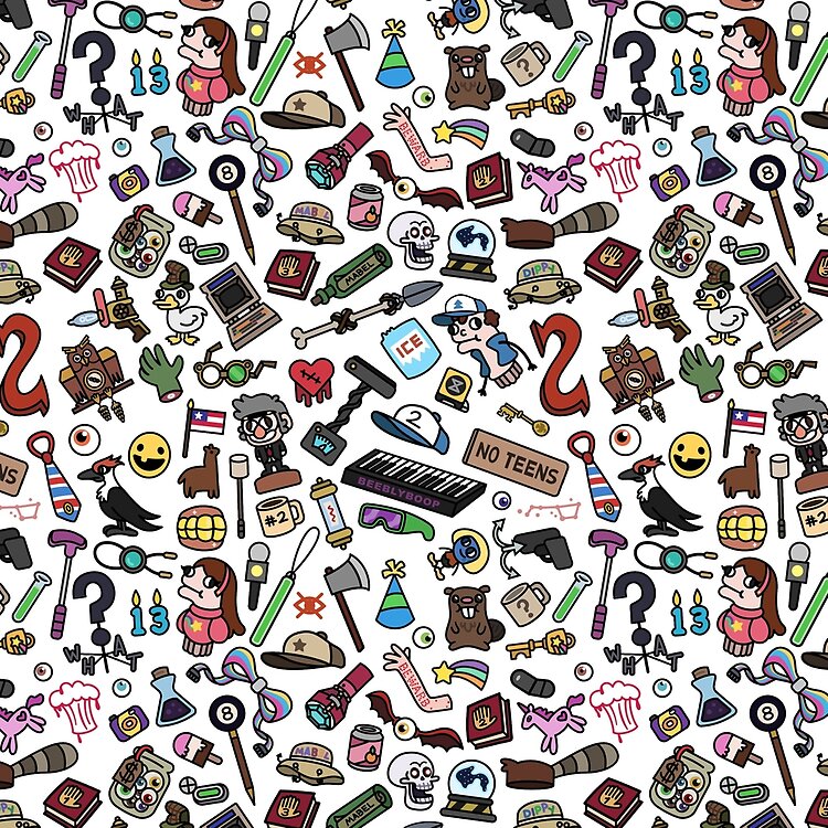 Gravity Falls Pattern Tote Bag - Image 2