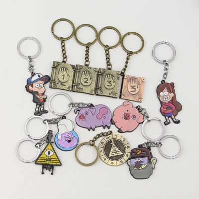Anime Gravity Falls Cipher Keyring