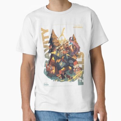 Gravity Falls Fand Home White T-shirt