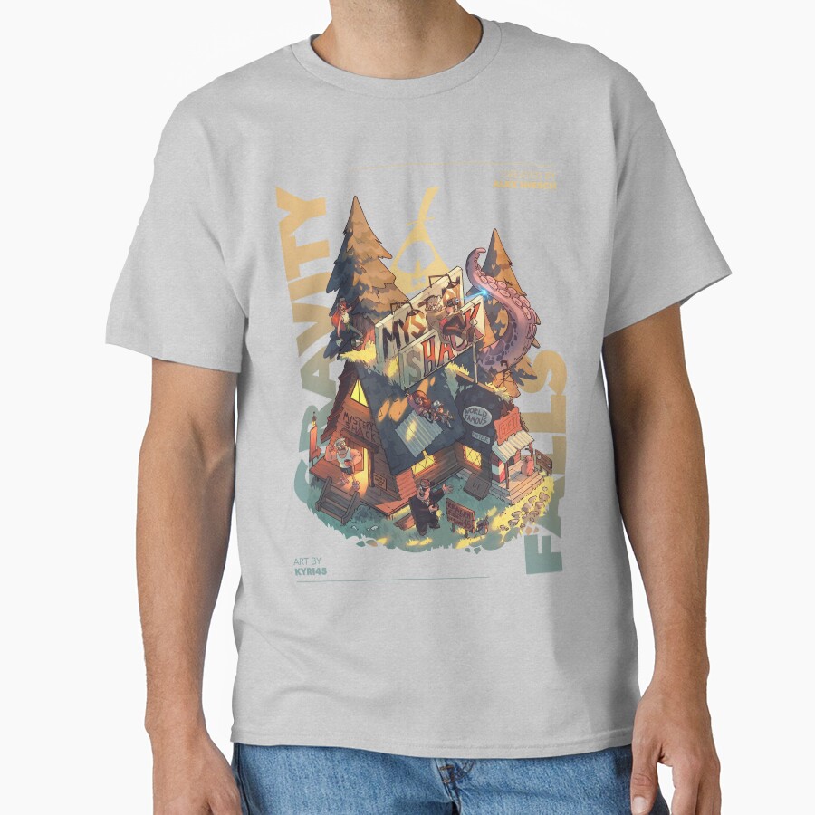 Gravity Falls Fand Home White T-shirt - Image 3