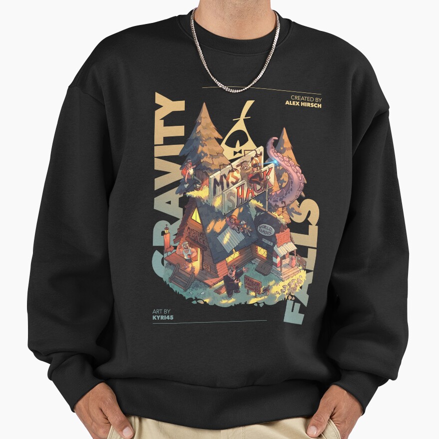 Gravity Falls Fand Home White Sweatshirt - Image 2