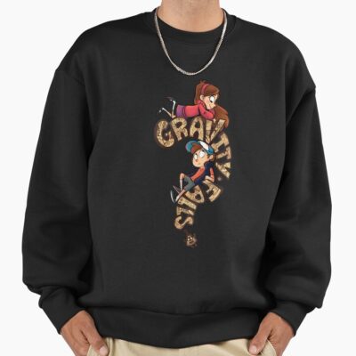 Alternative view of Gravity Falls Logo Dipper Mabel Sweatshirt