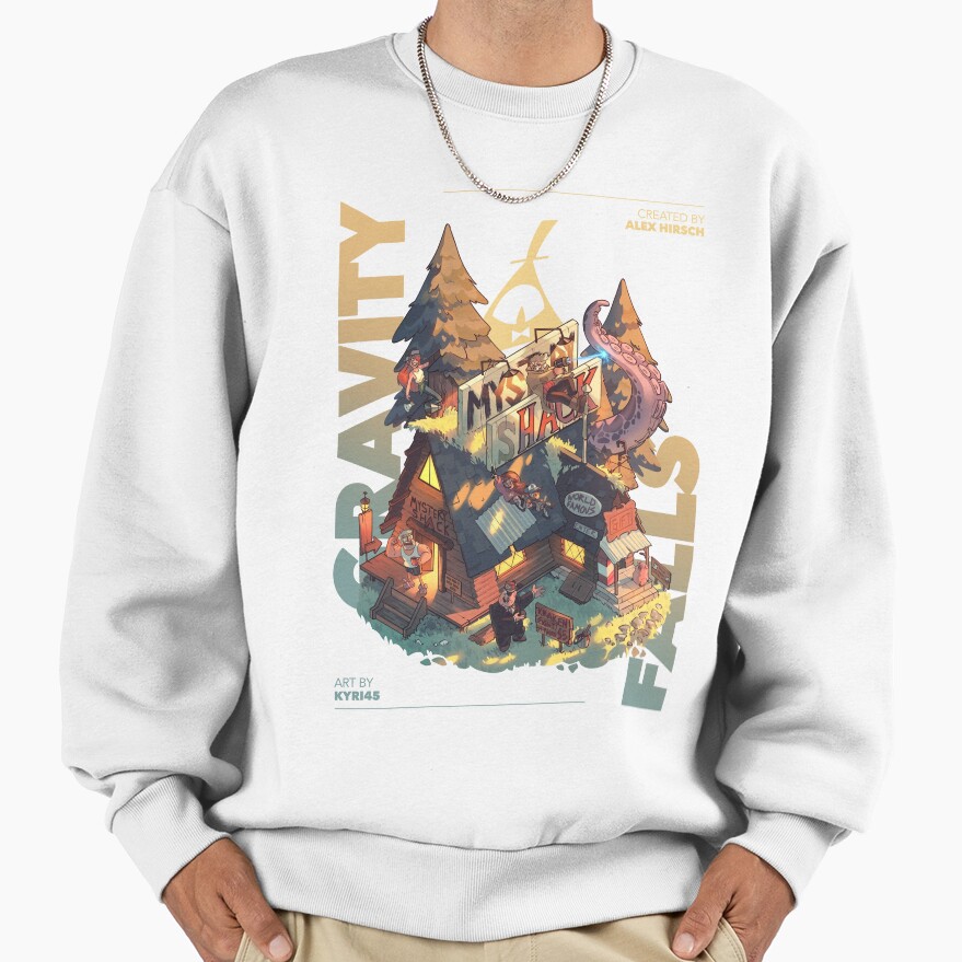 Gravity Falls Fand Home White Sweatshirt