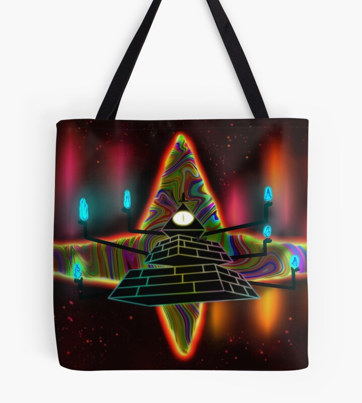 Gravity Falls Bill Cipher Weirdmaggedon Tote Bag