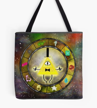 Bill Cipher Zodiac Gravity Falls Tote Bag