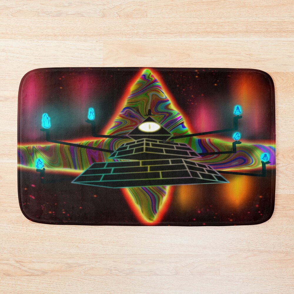 Gravity Falls Bill Cipher Weirdmaggedon Bath Mat
