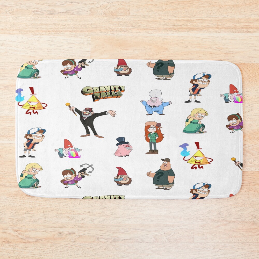 Gravity Falls Characters Bath Mat