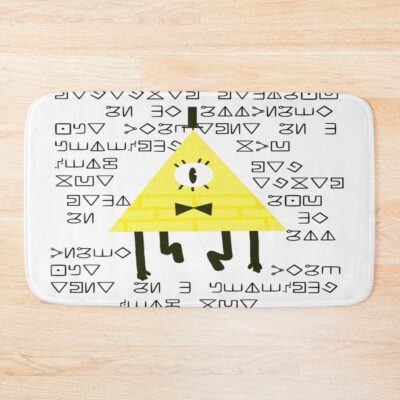 Gravity Falls Bill Cipher Code Bath Mat