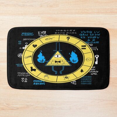 Gravity Falls Bill Cipher Zodiac Bath Mat