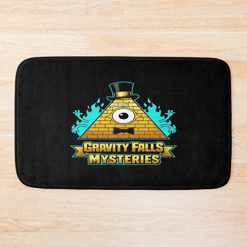 Gravity Falls Mysteries Blue Bath Mat