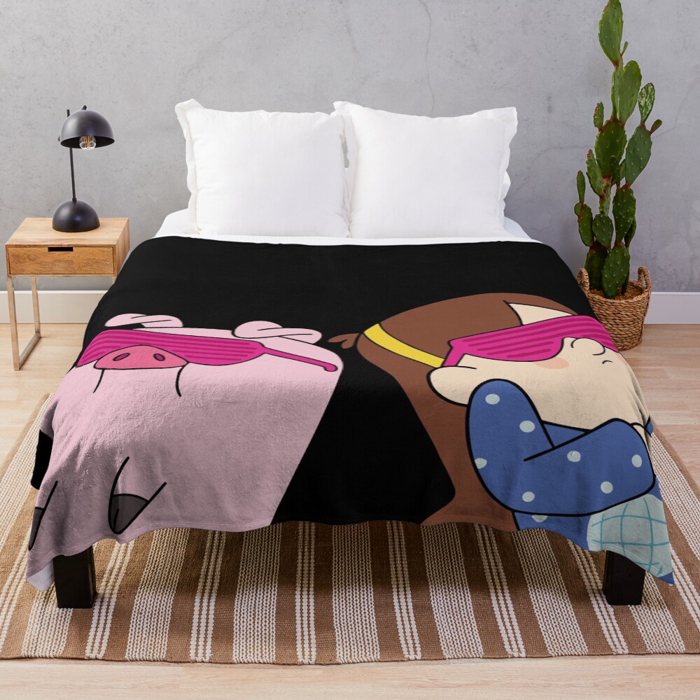 Mabel Pines And Waddles Throw Blanket