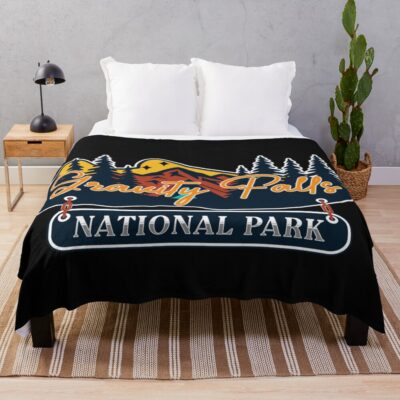 Gravity Falls National Park Throw Blanket