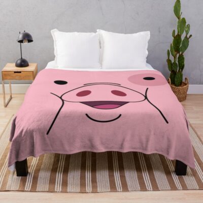 Gravity Falls Waddles Print Throw Blanket