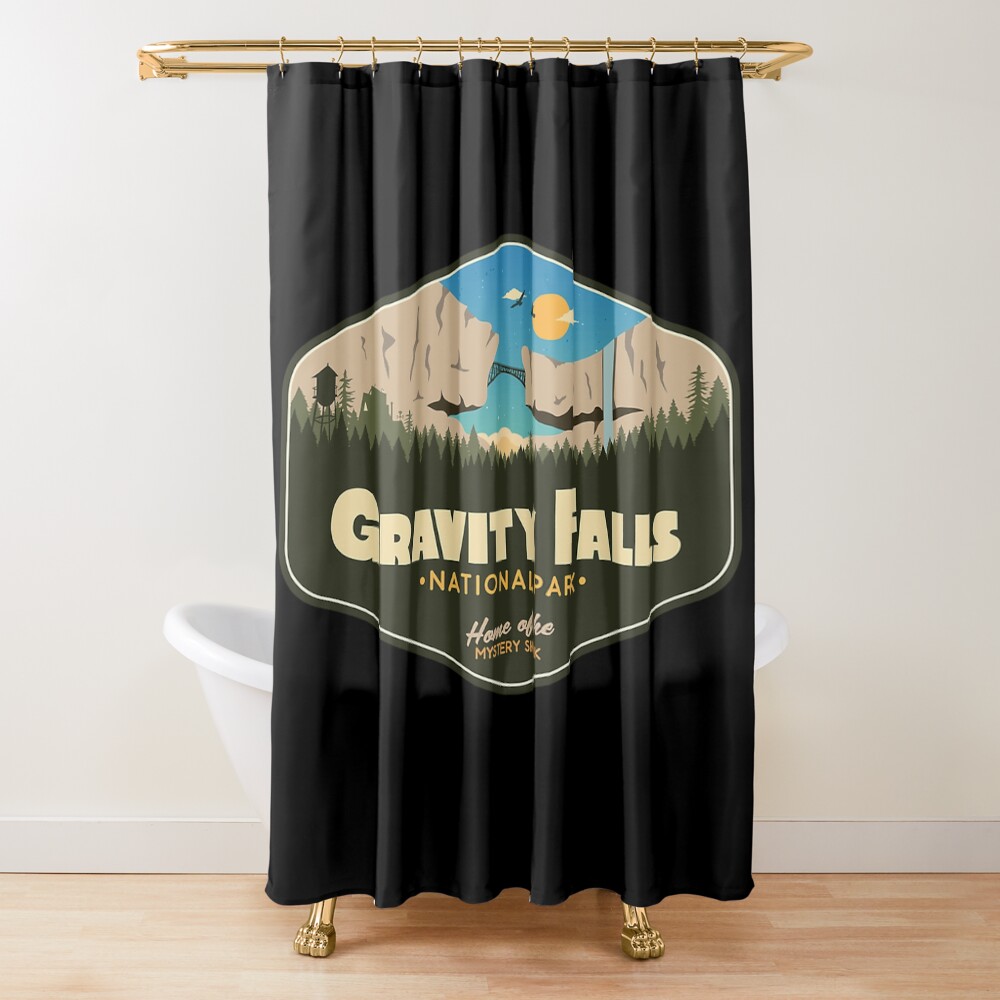 Gravity Falls National Park Shower Curtain
