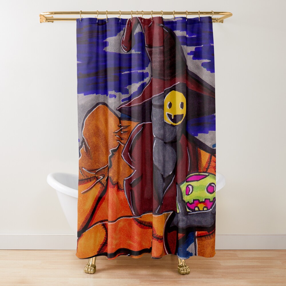 Summerween Trickster Shower Curtain