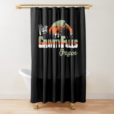 Visit Gravity Falls Oregon Shower Curtain