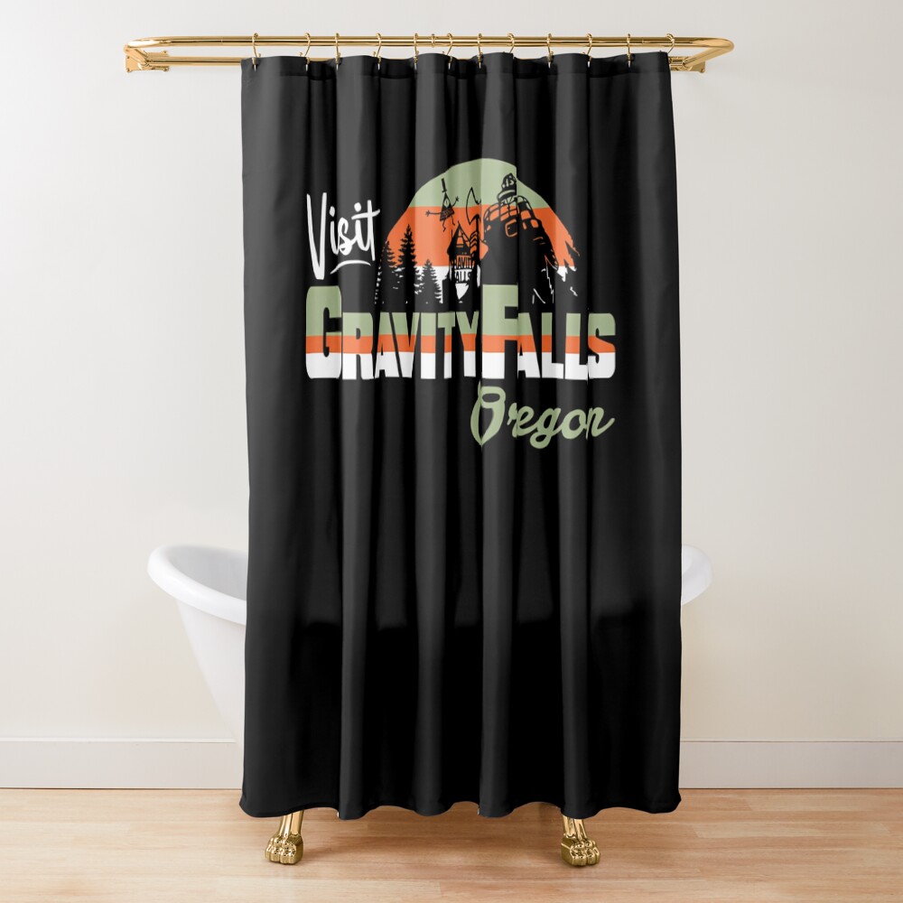 Visit Gravity Falls Oregon Shower Curtain