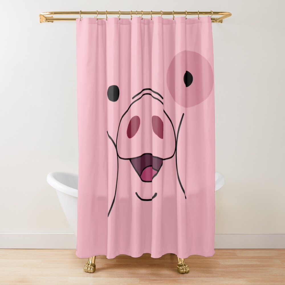 Gravity Falls Waddles Print Shower Curtain