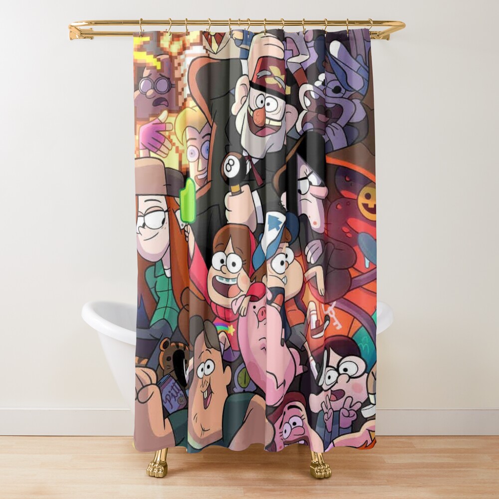 Gravity Falls Shower Curtain