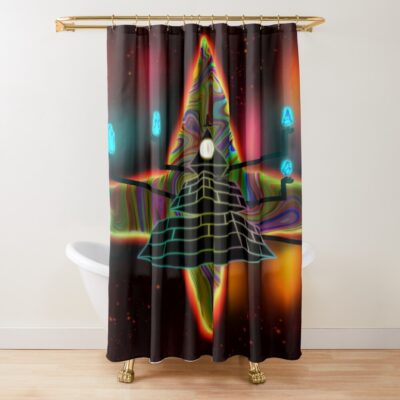 Gravity Falls Weirdmaggedon Shower Curtain