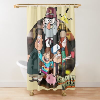 Gravity Falls Classic Shower Curtain