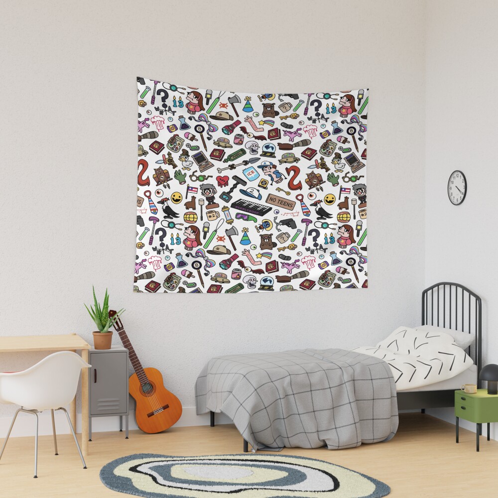 Gravity Falls Pattern Tapestry