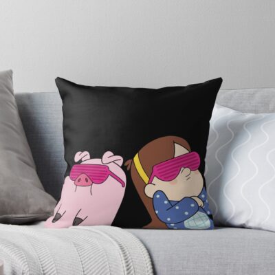 Mabel Pines And Waddles Throw Pillow