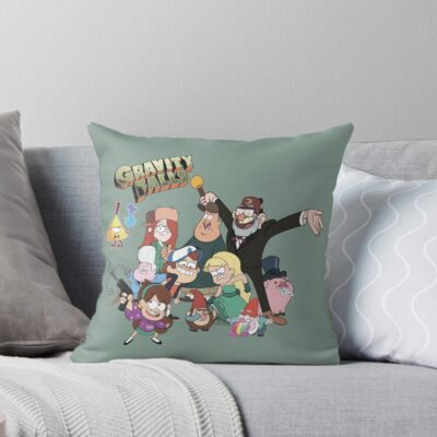 Gravity Falls Characters From Gravity Falls Throw Pillow