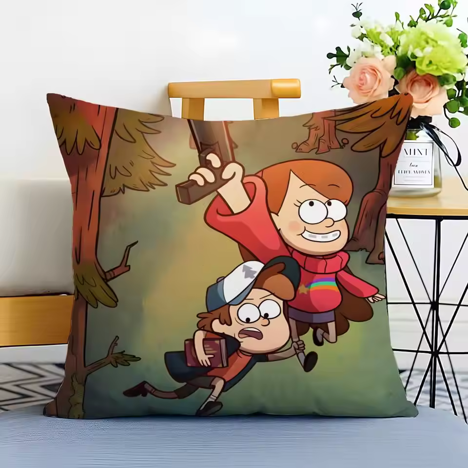 Gravity Falls Exclusive Graphic Tribute Throw Pillow