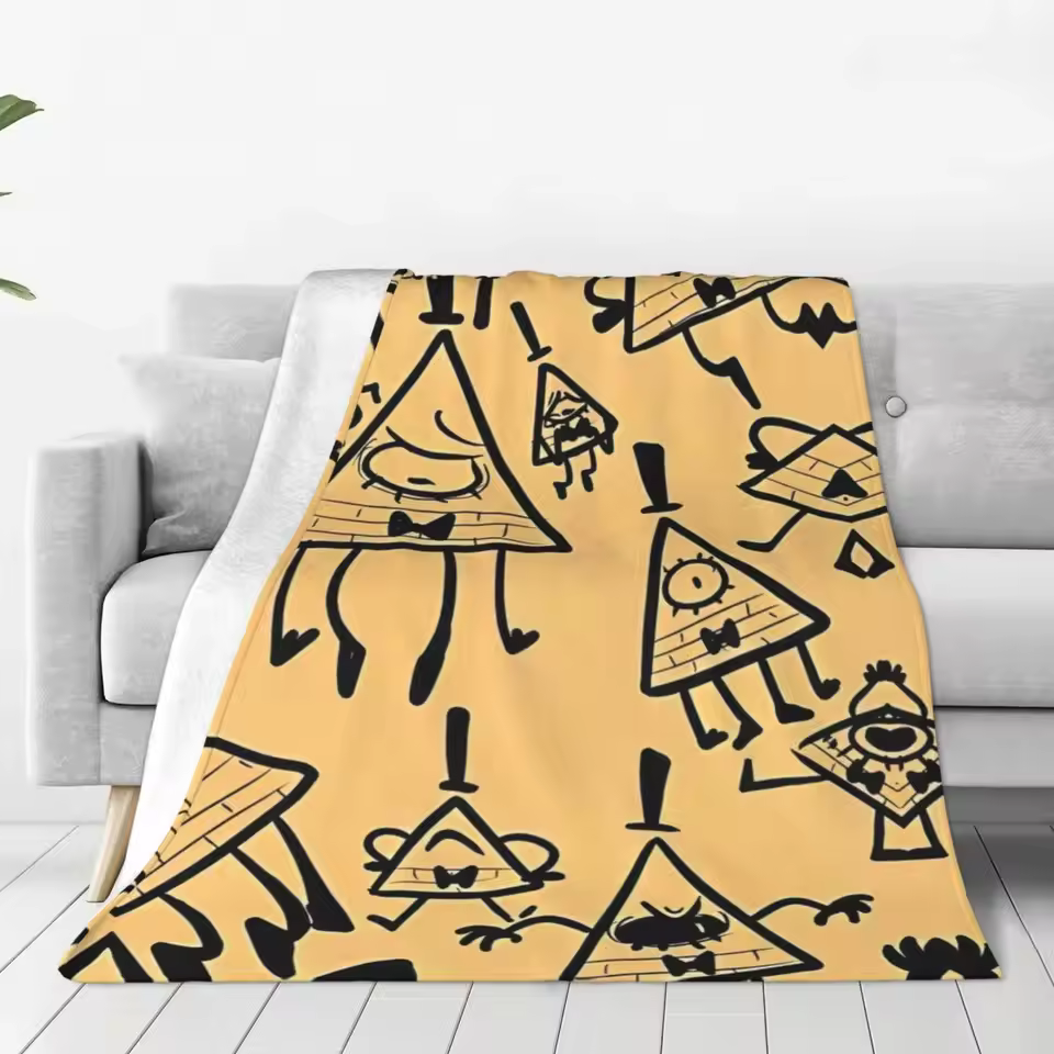 Gravity Falls Retro Graphic Design Blanket